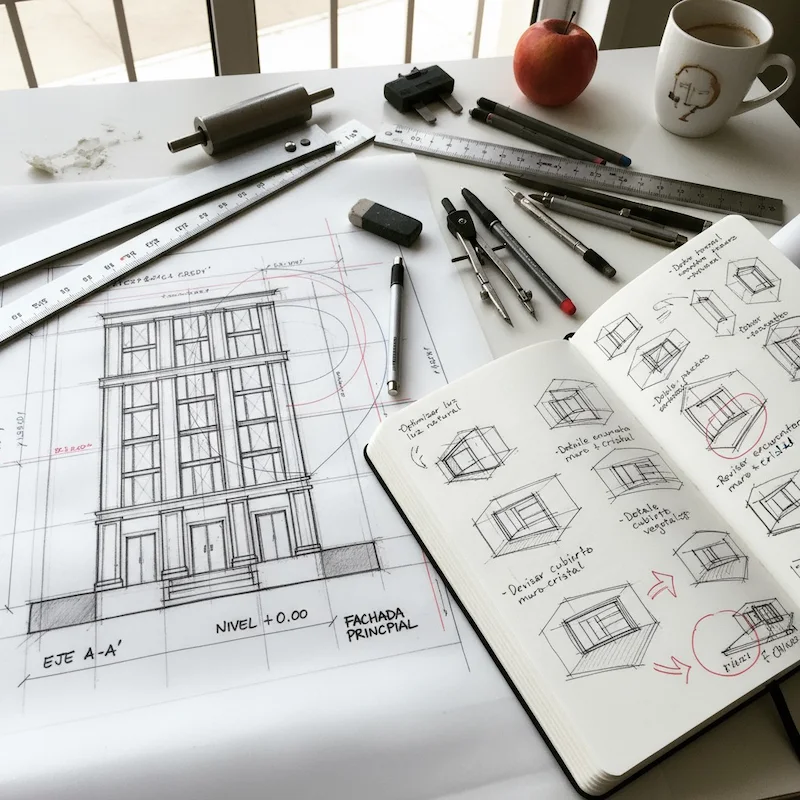 Gráficos arquitectónicos 101: Alineación y notas de dibujo