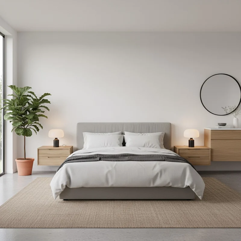 Dormitorio minimalista