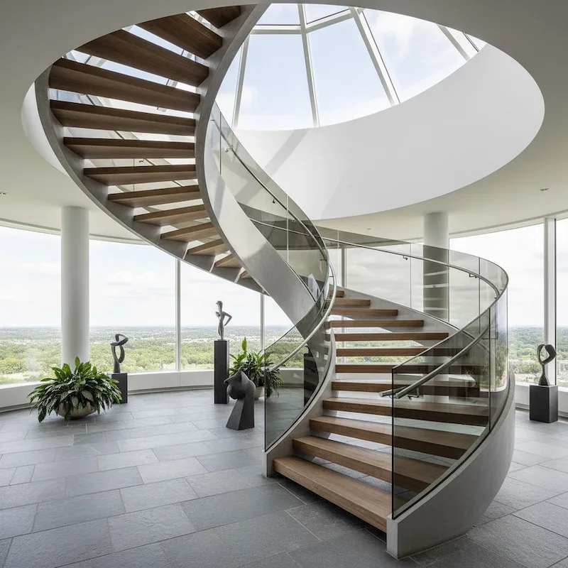 Escalera espiral moderna
